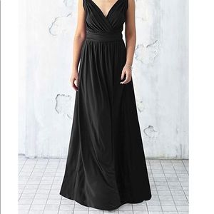 Black floor length formal dress